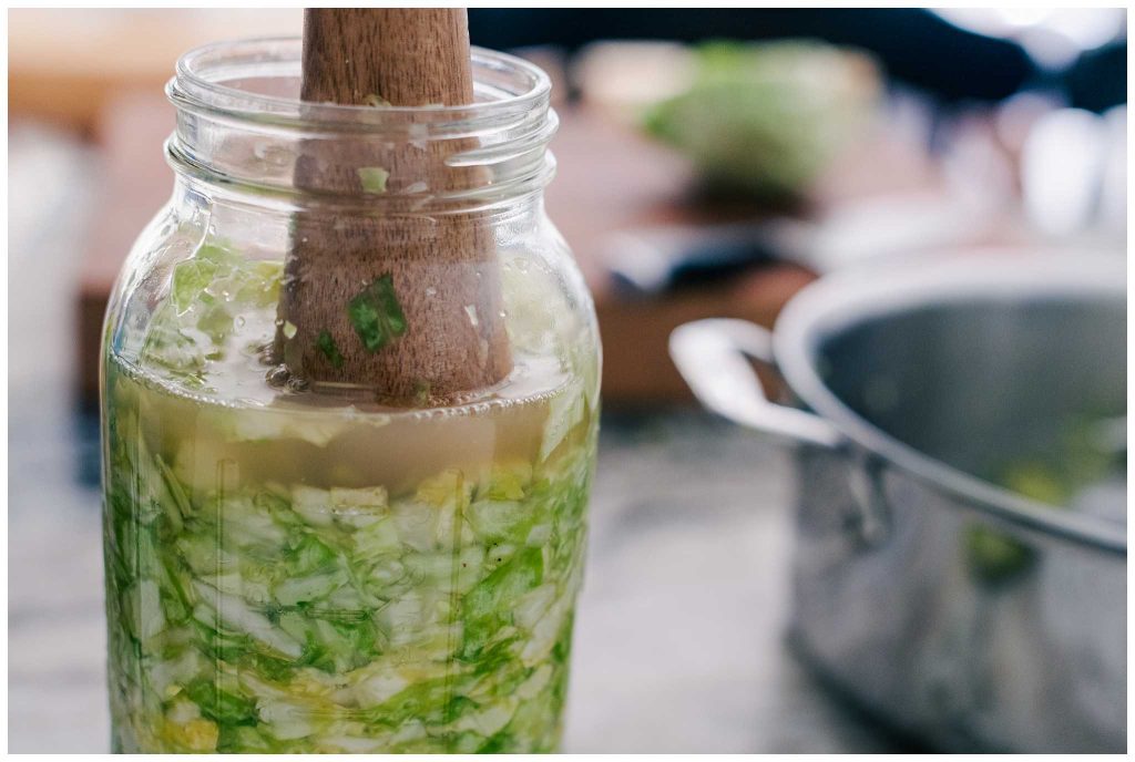 The Juice That Cabbage makes when making sauerkraut