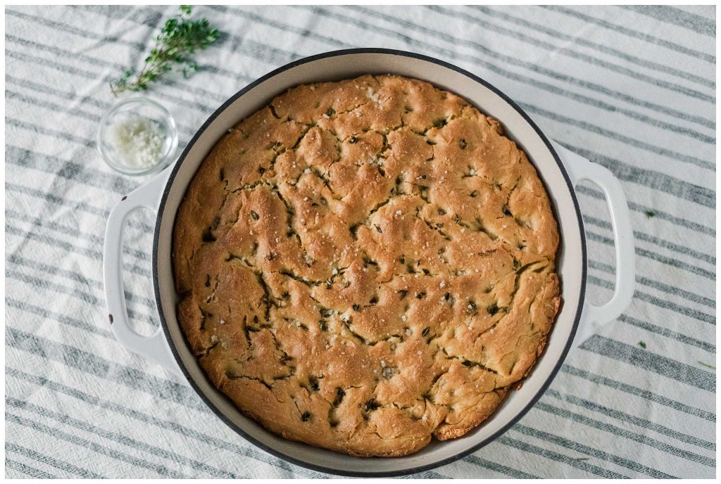 Baked Sourdough Focaccia