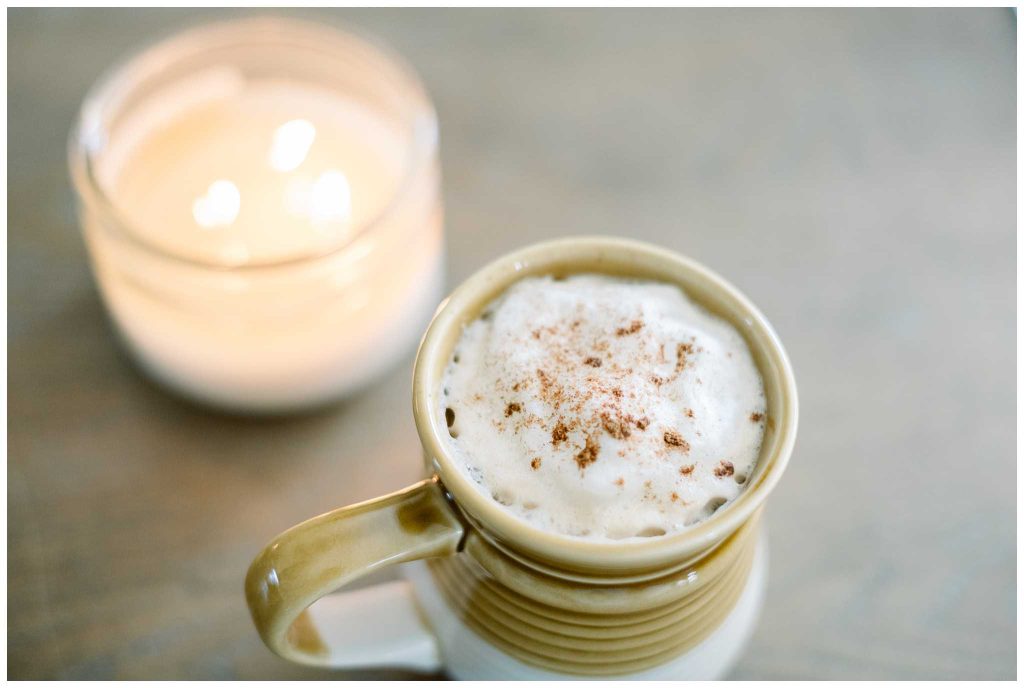 Homemade Pumpkin Spice Latte with real milk