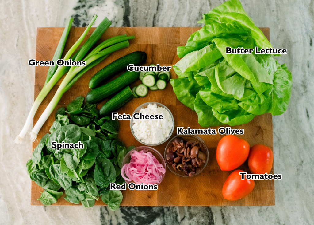 Ingredients for Greek Salad