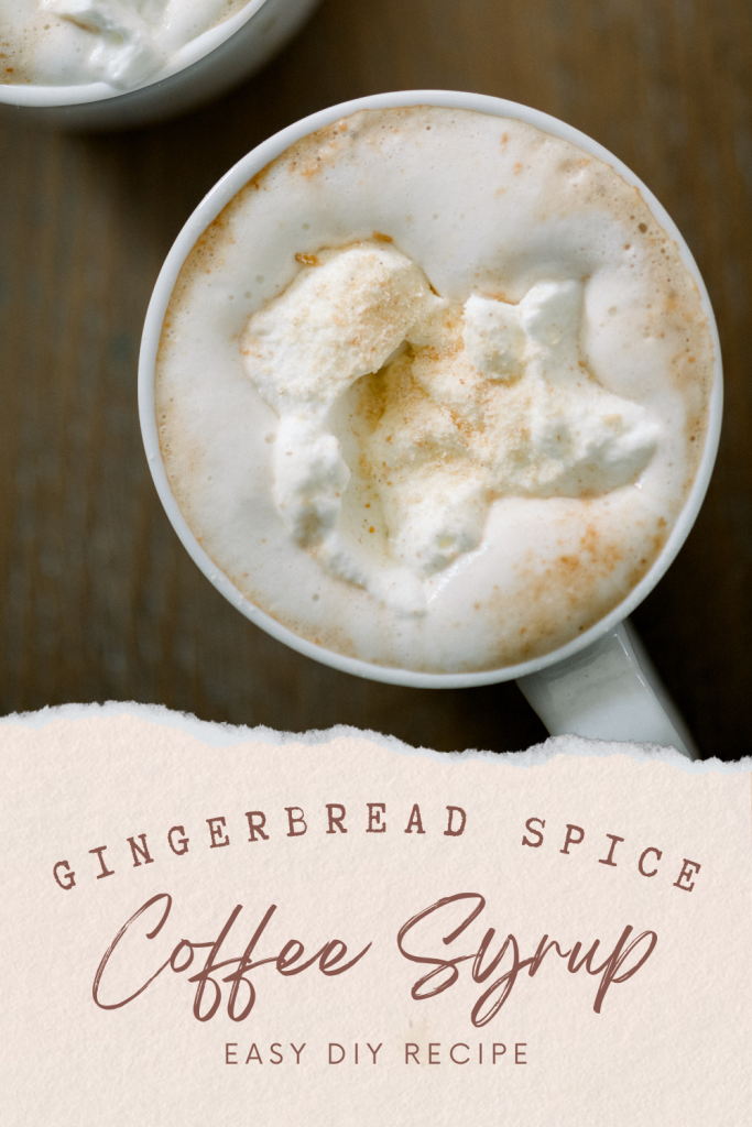 Gingerbread Spice Syrup Pinterest Pin