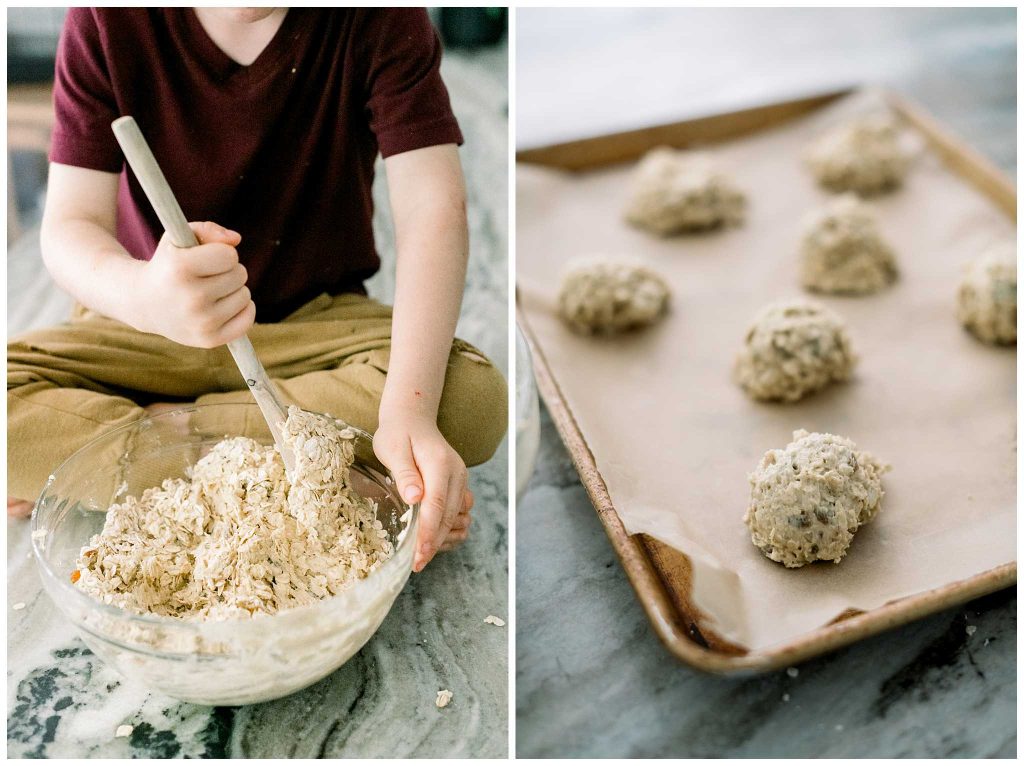 Sourdough Chocolate Chip Cookie Dough and Being Mixed