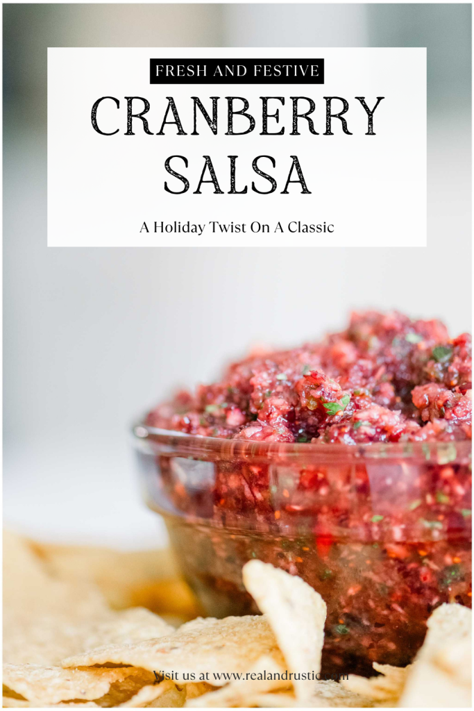 Cranberry Salsa Recipe Pinterest Pin