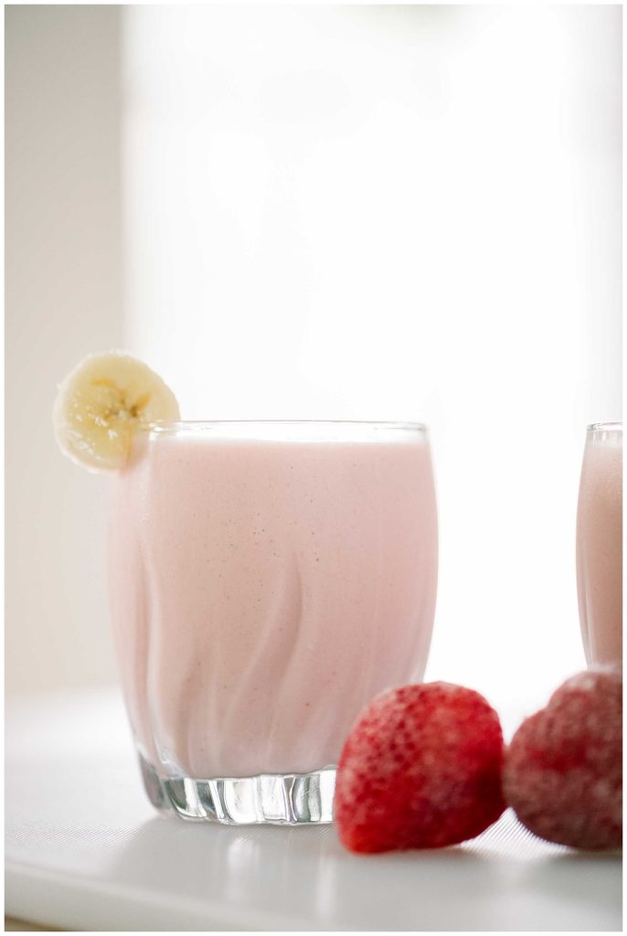 A glass of buttermilk smoothie