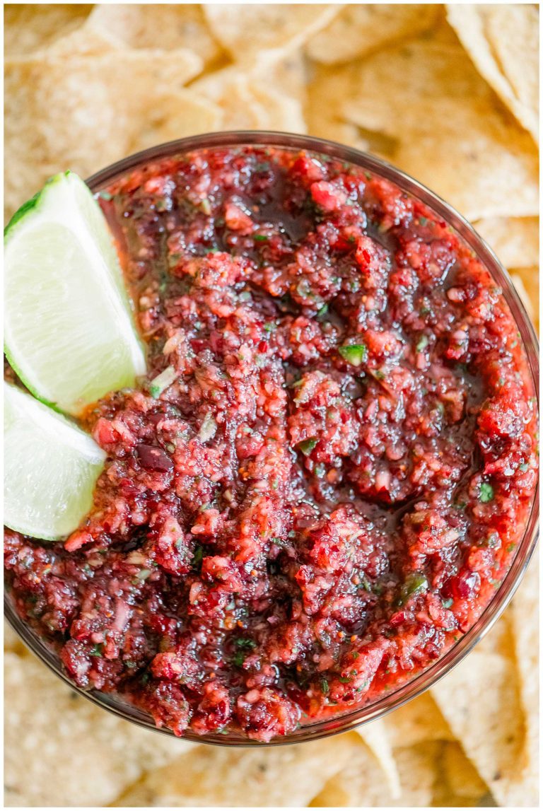 The Best Cranberry Salsa (Perfect Holiday Appetizer!)