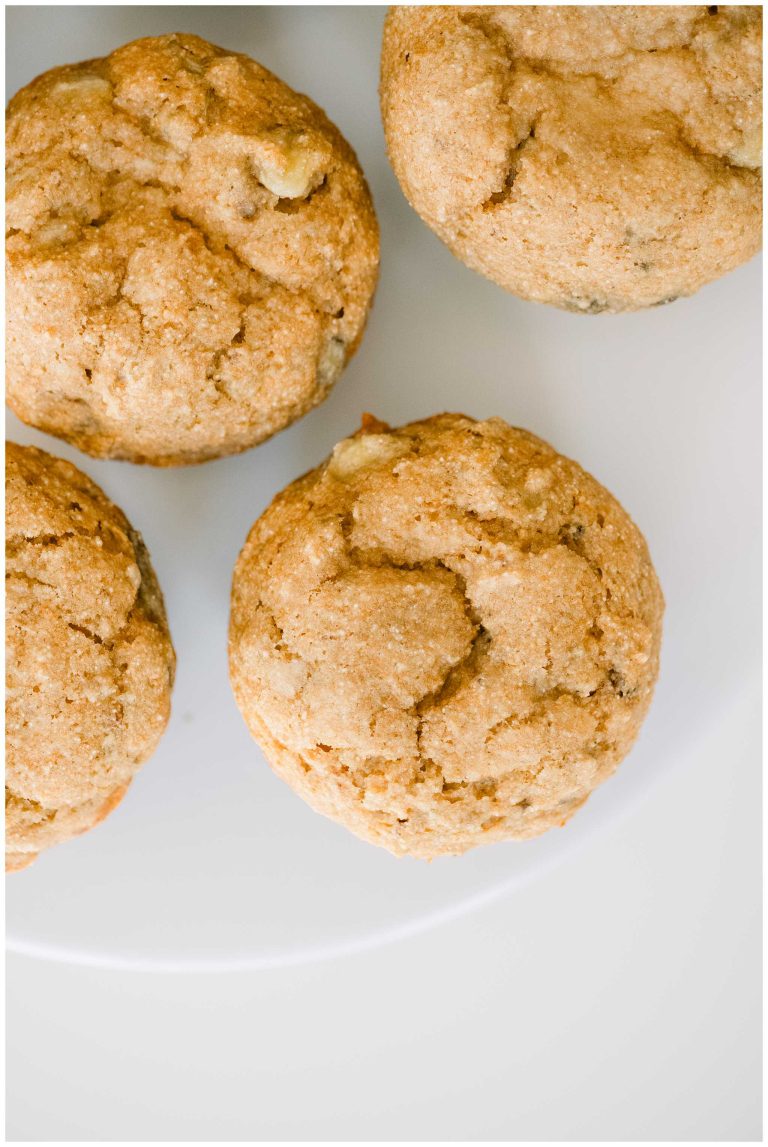 Banana Nut Muffins Made With Fresh Milled Flour