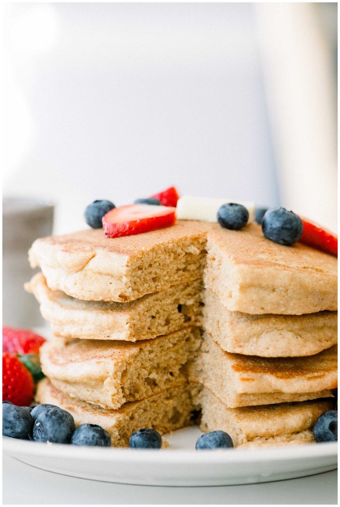 Fluffy Fresh Milled Flour Pancakes