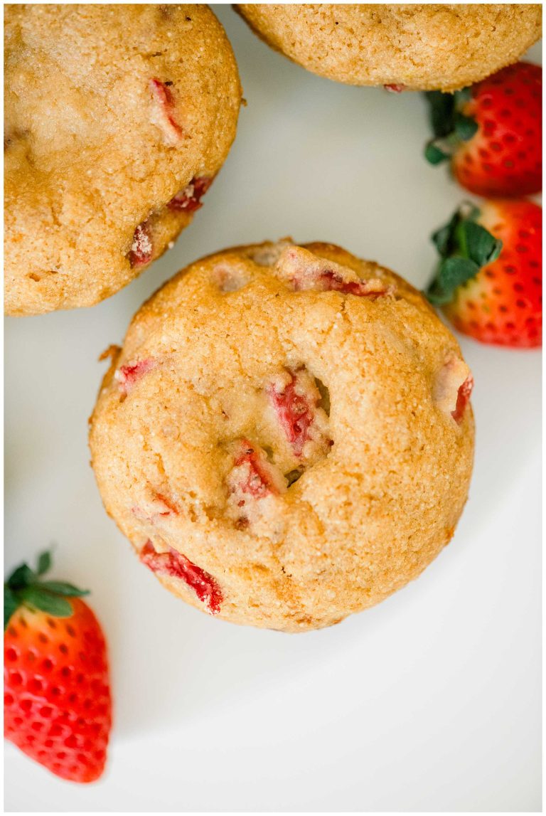 Strawberry Muffins with fresh milled flour