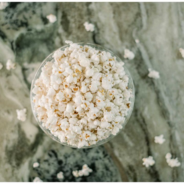 Stove Popcorn in a bowl