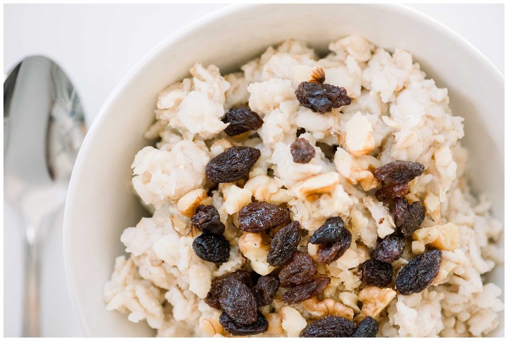 Raisin Walnut Stovetop Oatmeal