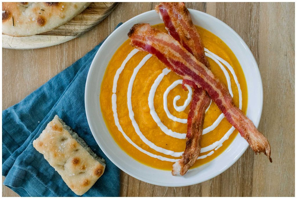 Butternut Squash Soup In a Bowl