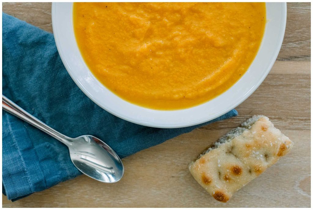 Roasted Butternut Squash Soup In a Bowl