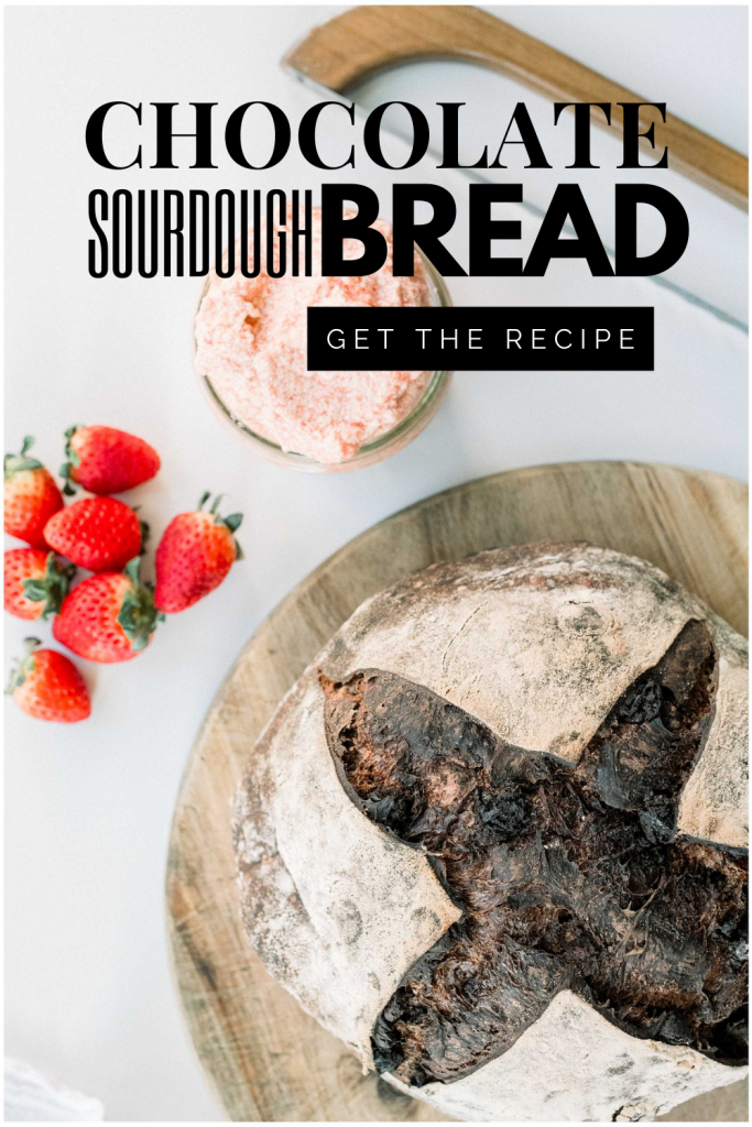 Chocolate Sourdough Bread Pinterest Pin