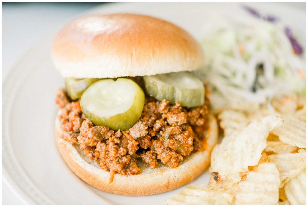 No ketchup sloppy joe